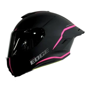 Casco Integral Edge Shangai Rush Negro Rosa