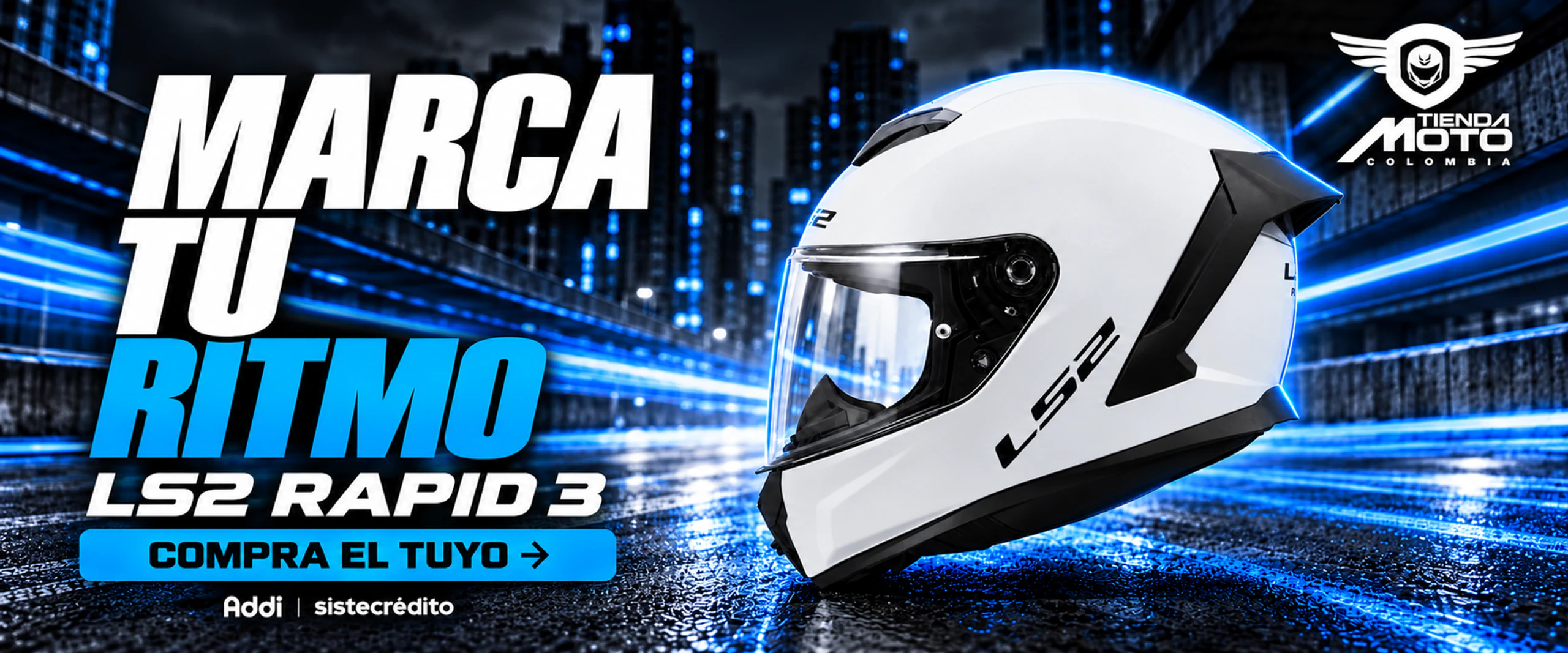 Casco LS2 Rapid 3 blanco
